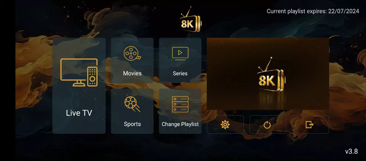 Strong 8K IPTV live sports on Smart TV, mobile and laptop